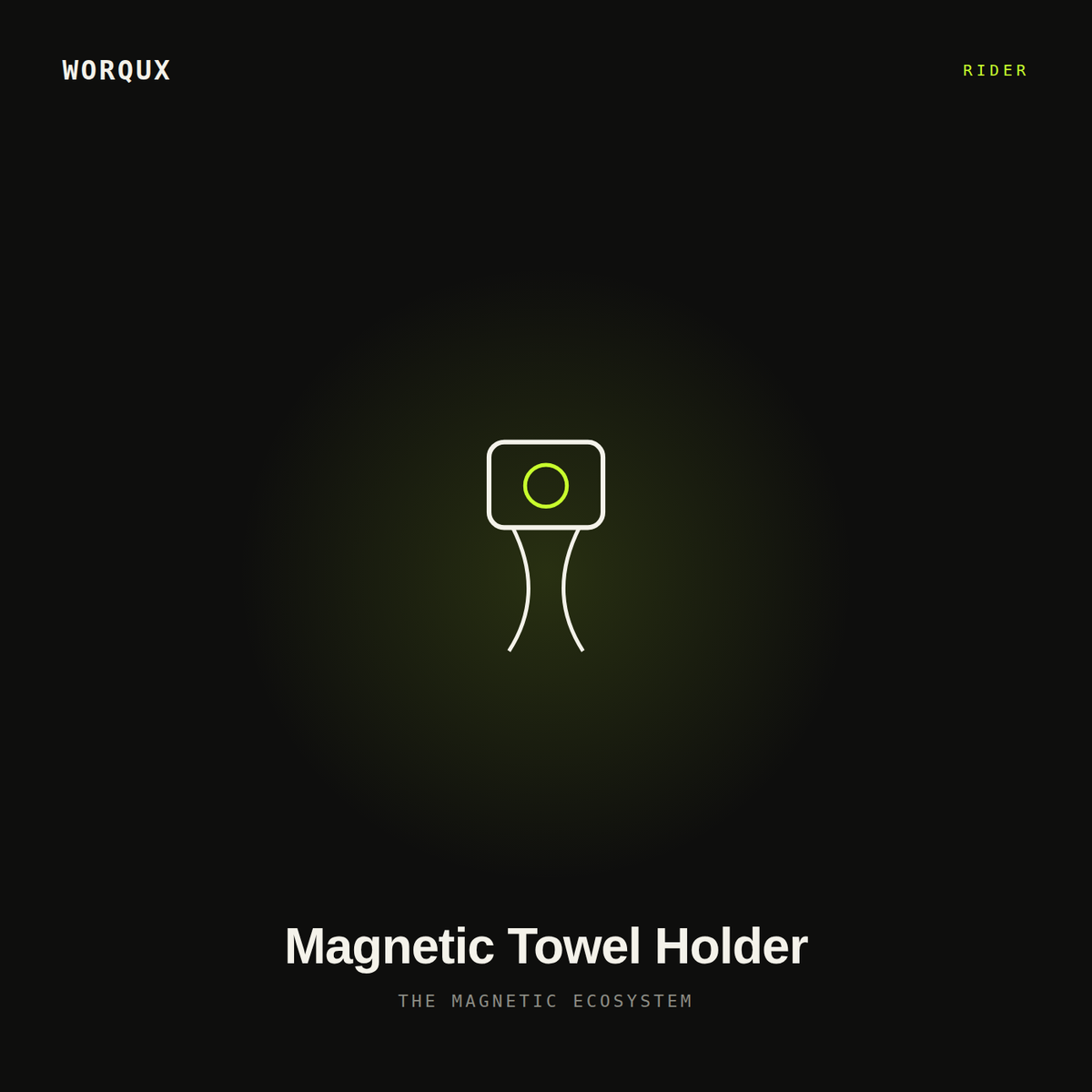 WORQUX Magnetic Towel Holder